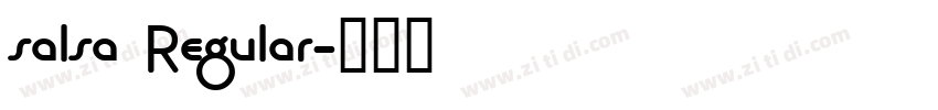 salsa Regular字体转换